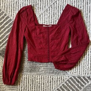 NWOT Altar’d State Corset Style Peasant Blouse - Size S